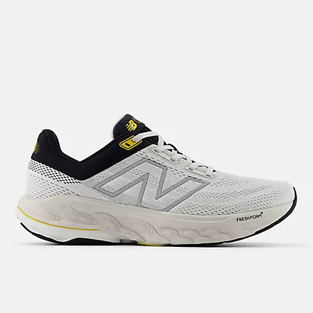 Men's New Balance M860V14 Grey Matter with Black and Ginger Lemon