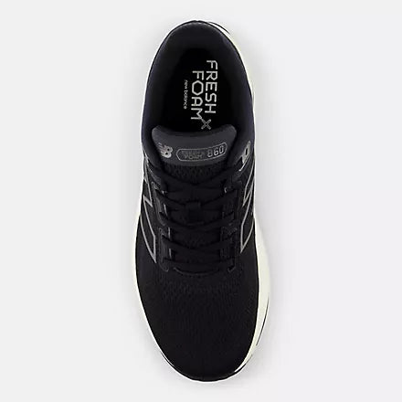 Men's New Balance M860V14 Black with Phantom and Sea Salt