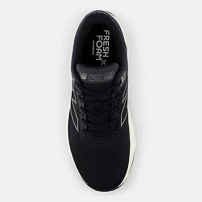 Men's New Balance M860V14 Black with Phantom and Sea Salt