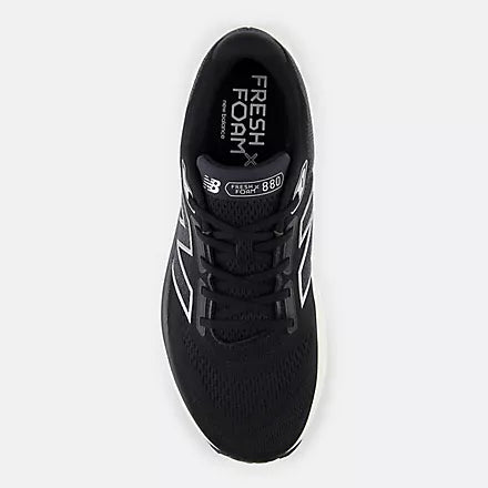 Men's New Balance M880V14 Black with Sea Salt and Silver Metallic