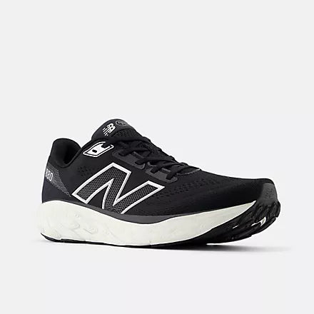 Men's New Balance M880V14 Black with Sea Salt and Silver Metallic