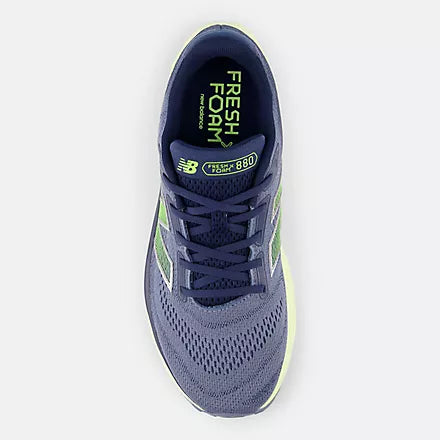 Men's New Balance M880V14 Arctic Grey with Limelight and NB Navy