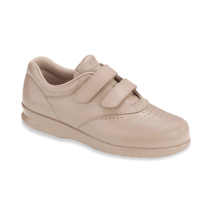 Women's SAS Me Too 2 Strap Velcro Leather Shoe Mocha