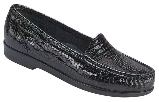 Women's SAS Simplify Slip On Loafer 1550 Black Croc