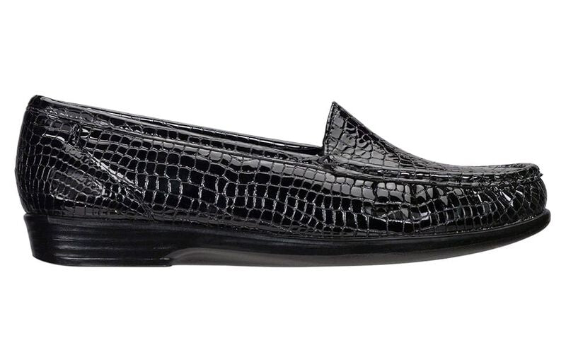 Women's SAS Simplify Slip On Loafer 1550 Black Croc
