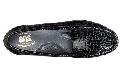 Women's SAS Simplify Slip On Loafer 1550 Black Croc