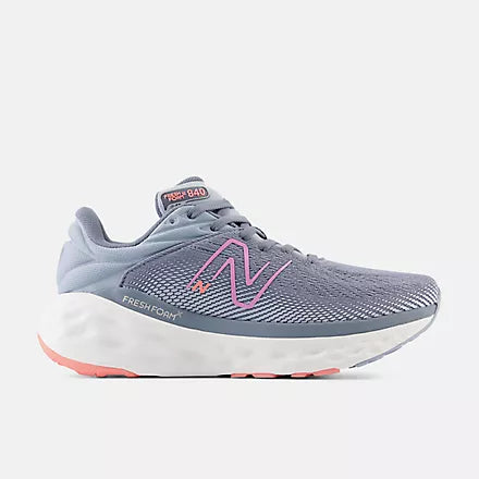 Women's New Balance W840V1 Arctic Grey with Raspberry