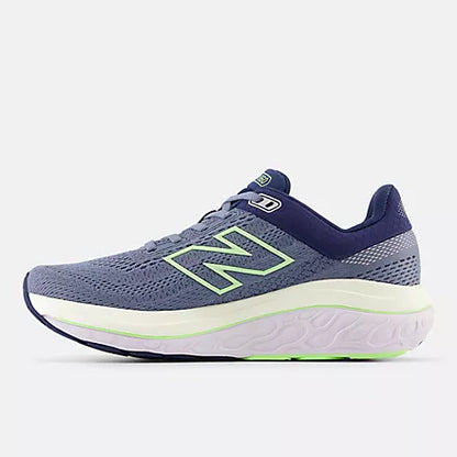 Women's New Balance W860V14 Arctic Grey with Sea Salt and Bleached Lime Glo