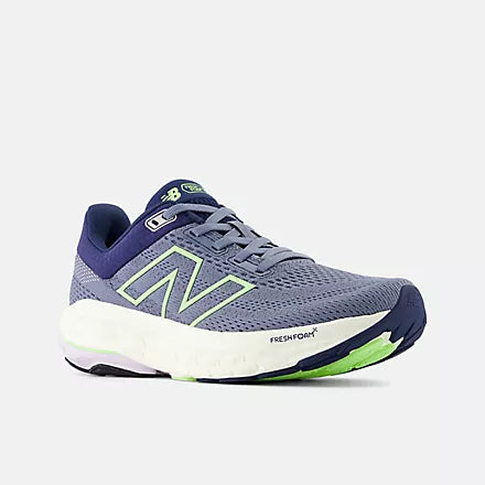 Women's New Balance W860V14 Arctic Grey with Sea Salt and Bleached Lime Glo