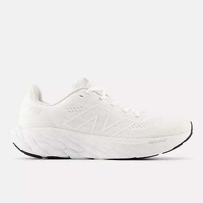 Women's New Balance W880V14 White with Silver Metallic and Sea Salt
