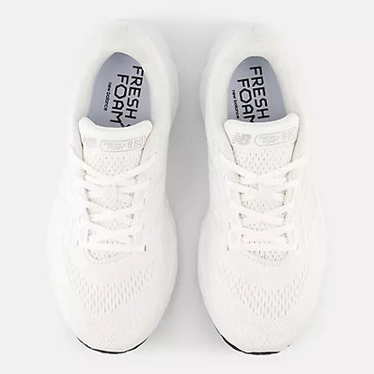 Women's New Balance W880V14 White with Silver Metallic and Sea Salt
