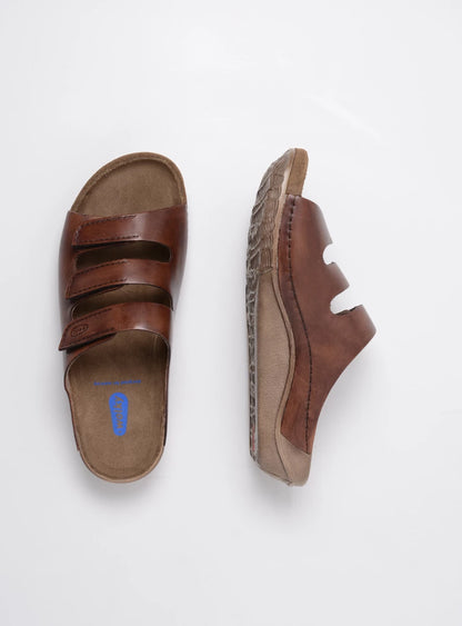 Wolky Nomad Sandal Cognac Leather