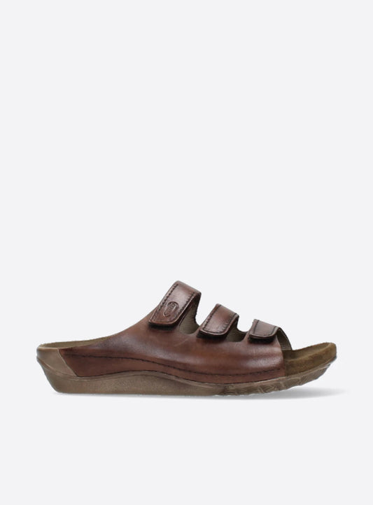 Wolky Nomad Sandal Cognac Leather