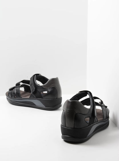 Wolky Desh Sandal Black Leather