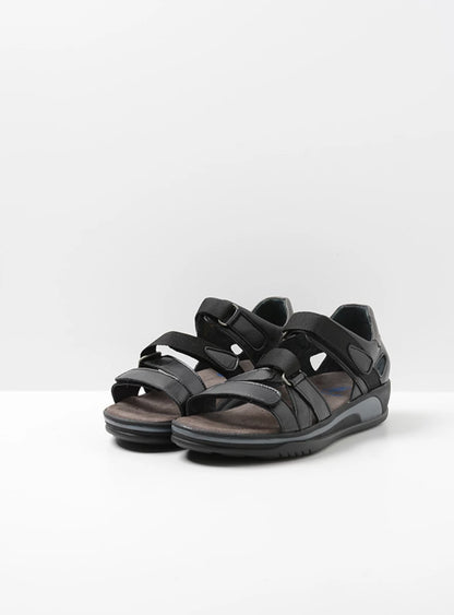 Wolky Desh Sandal Black Leather