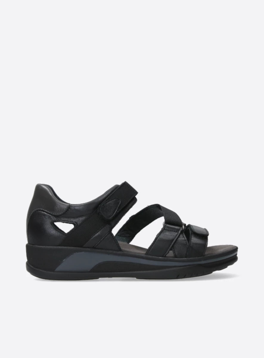 Wolky Desh Sandal Black Leather