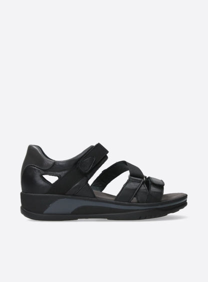 Wolky Desh Sandal Black Leather
