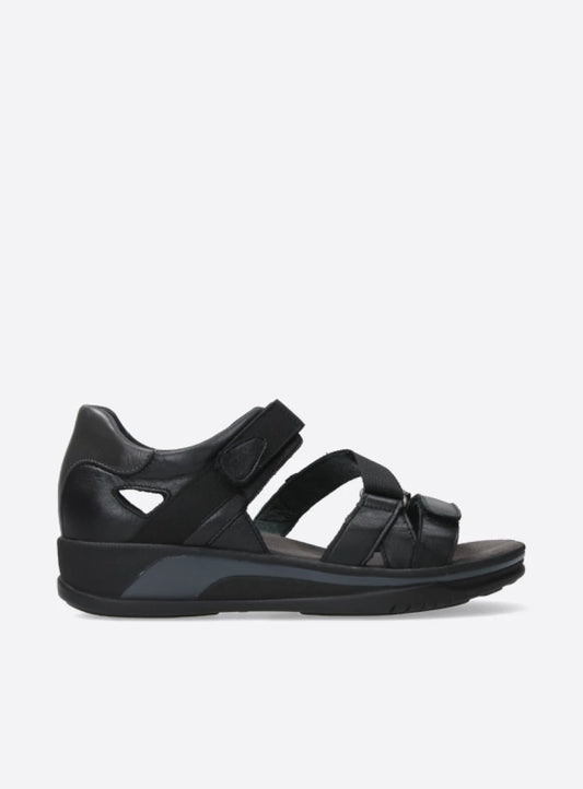 Wolky Desh Sandal Black Leather