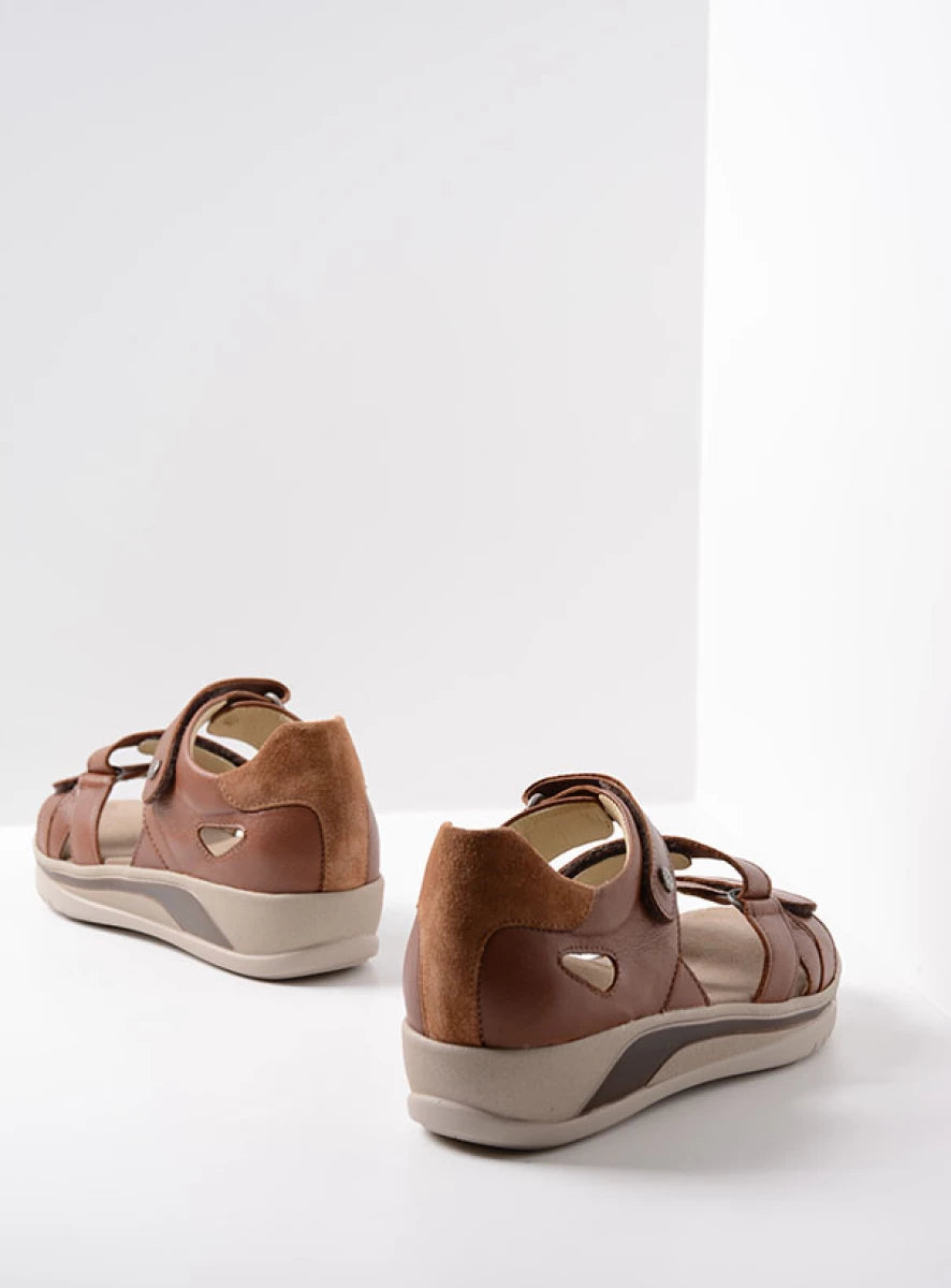 Wolky Desh Sandal Cognac Leather