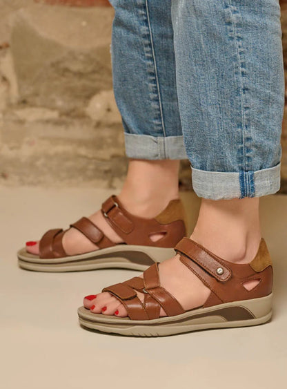 Wolky Desh Sandal Cognac Leather