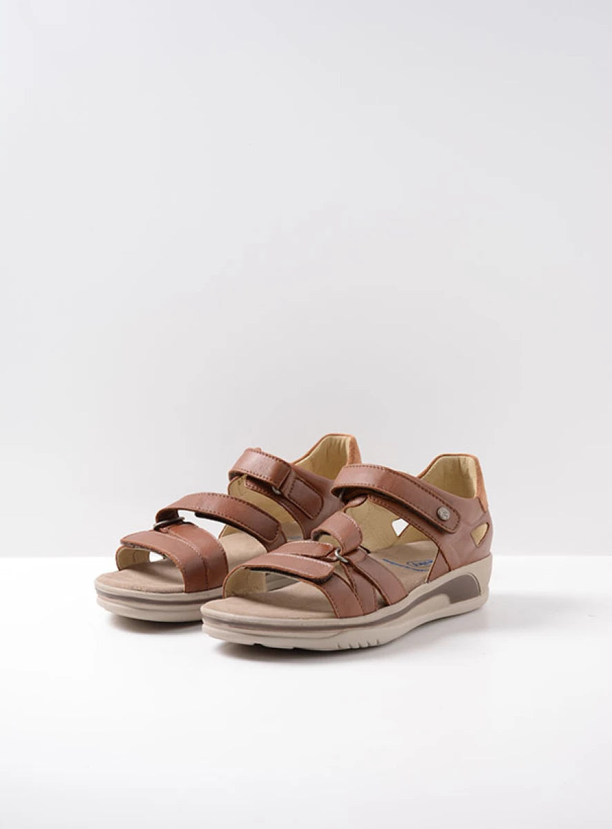 Wolky Desh Sandal Cognac Leather