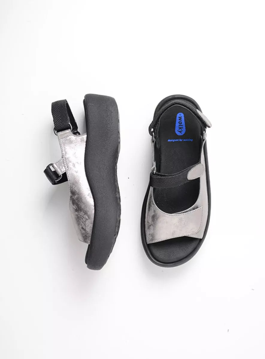 Wolky JEWEL Sandal Gray Nubuck