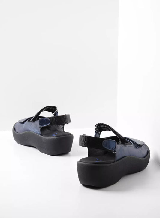 Wolky JEWEL Sandal Navy Blue Nubuck