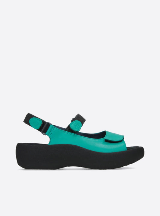 Wolky Jewel Sandal turquoise leather