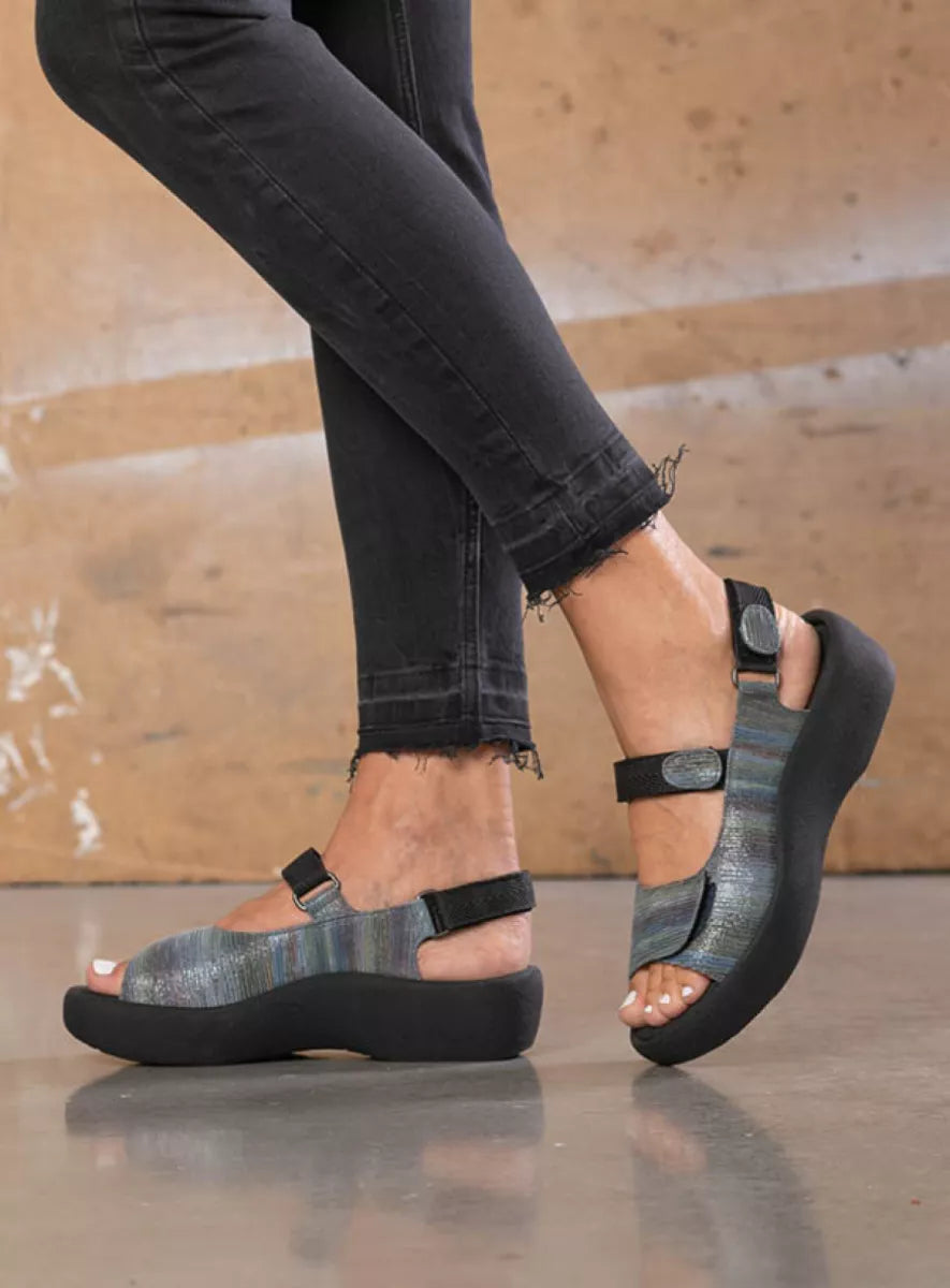 Wolky JEWEL Sandal multi jeans suede