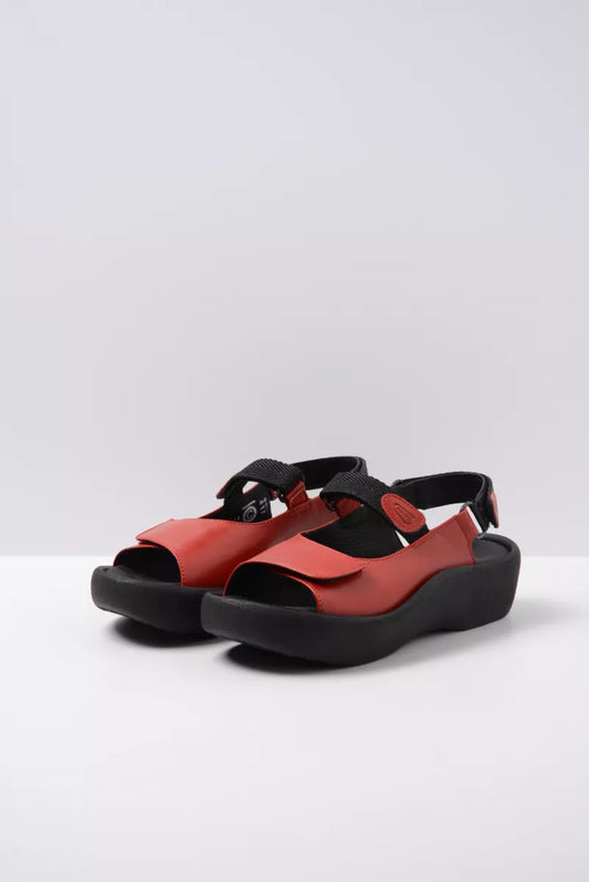 Wolky JEWEL Sandal Red Leather
