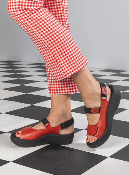 Wolky JEWEL Sandal Red Leather