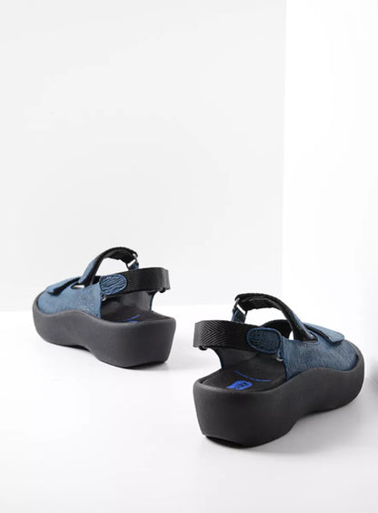 Wolky JEWEL Sandal blue canals leather