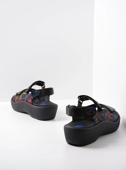 Wolky Jewel Sandal black multi leather