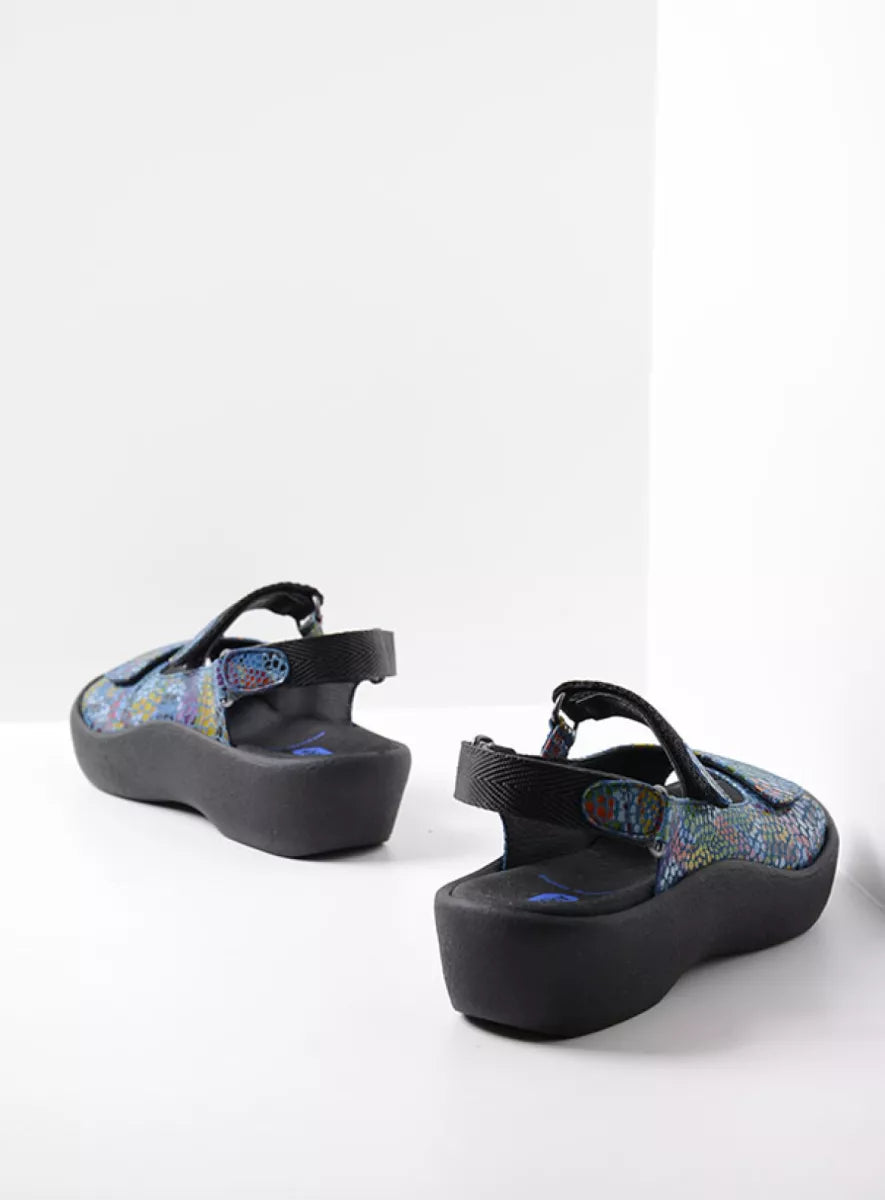 Wolky JEWEL Sandal Navy Jeans Multi Fantasy