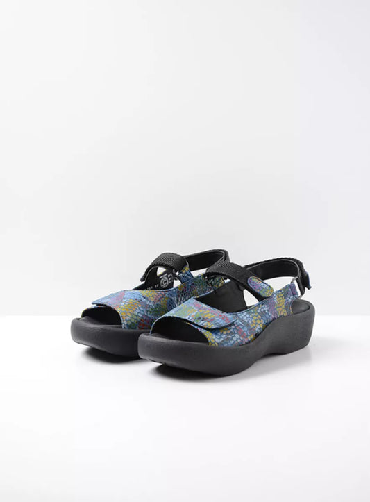 Wolky JEWEL Sandal Navy Jeans Multi Fantasy