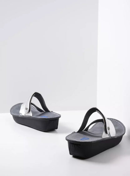Wolky Tahiti Thong Sandal Silver